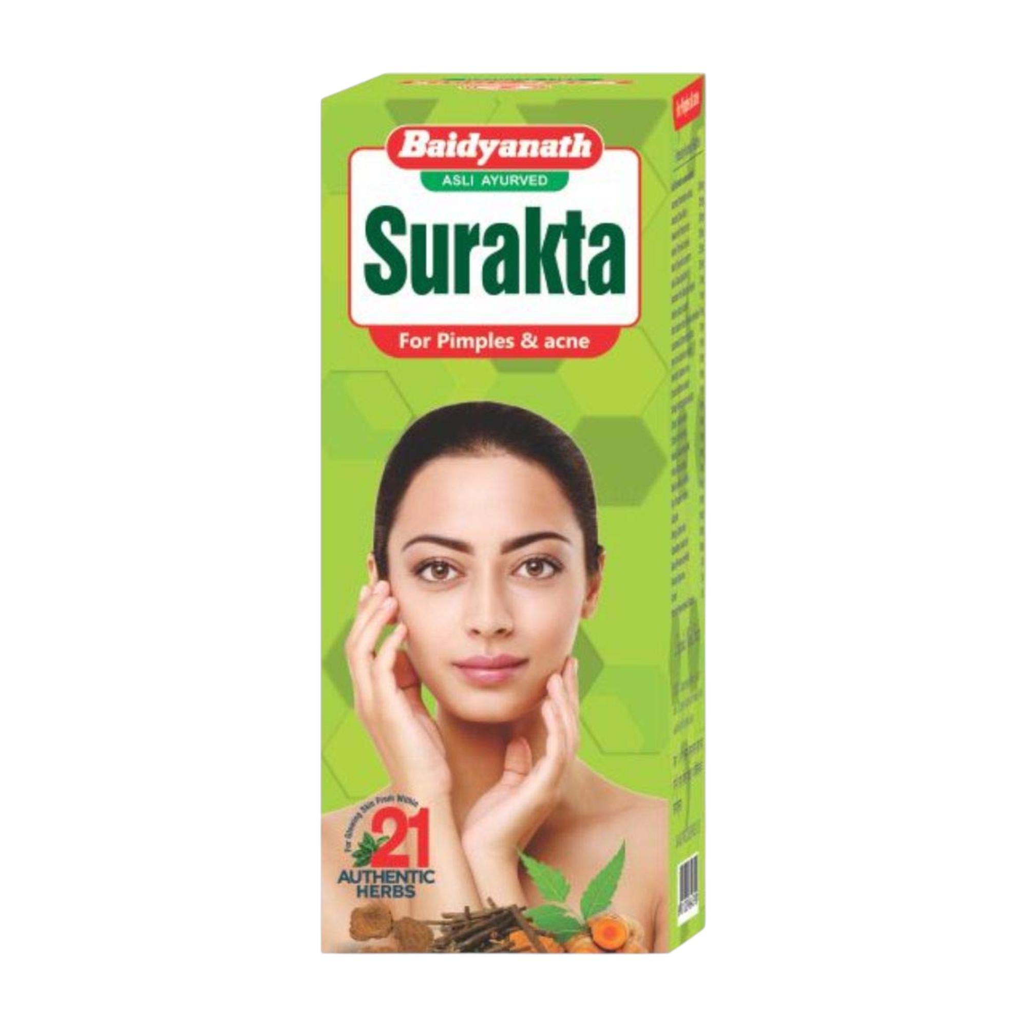 

Baidyanath Surakta Syrup 200 ml Pack of 1 – Blood Purifier for Clear Skin and Acne-Free Complexion