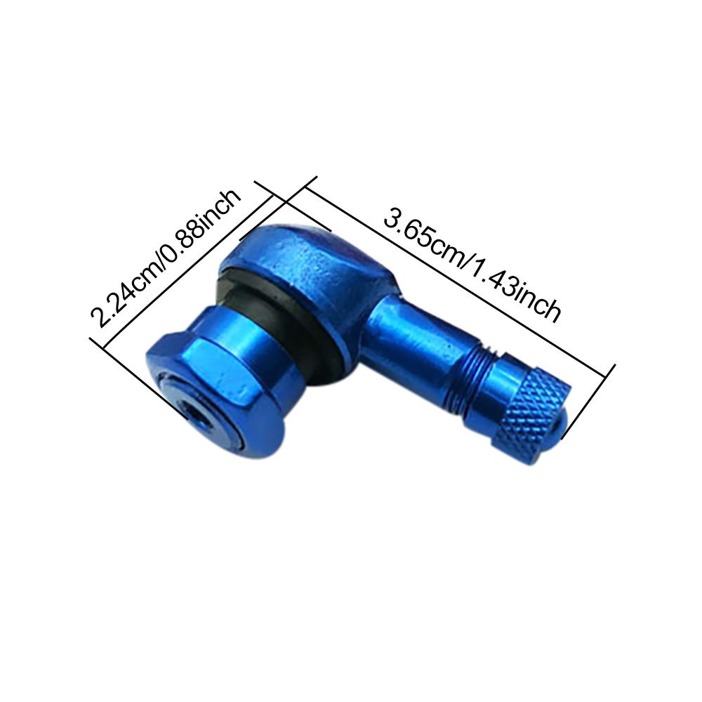 1PCS Aluminum Alloy Valve Motorcycle Rim 11.3mm 90 Degree Angle Motorcycle Wheel Tire Tubeless Valve Stems For Rim Wheel Parts Valve Stems 1