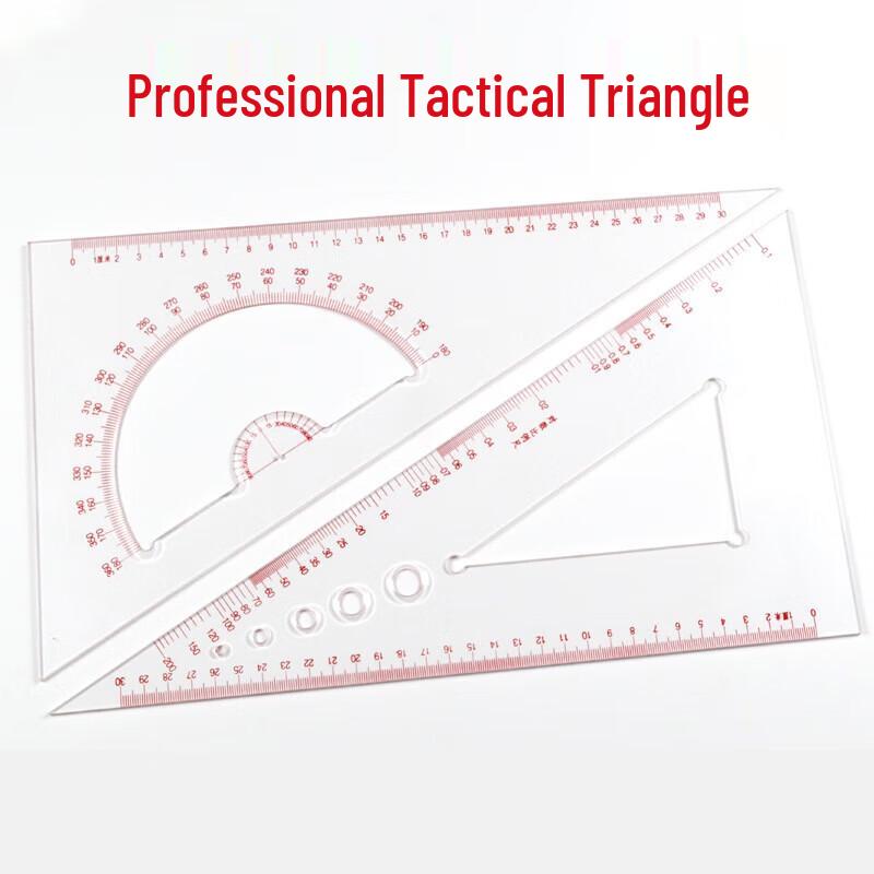 Tactical Command Triangle Ruler 35CM