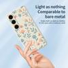 For Samsung Galaxy S25+ Case Yellow Flowers Pattern Printing Straight Edge TPU Phone Back Cover