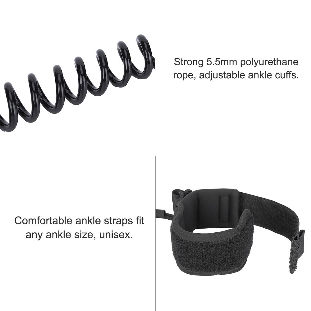 5.5mm Portable Paddle Board Surfboard Safety Surfing Foot Rope Traction Belt Accessory