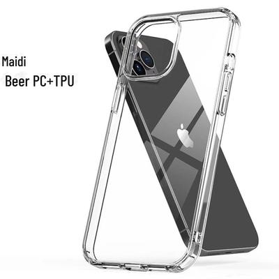 Custodia Trasparente Antigraffio per Cellulare Apple 15Pro: Cover protettiva in PC + TPU ad alta trasparenza per iPhone 14