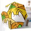 1pc Pineapple Cats Automatic Open/Close Umbrella with One Touch Button,, Windproof Design   Lightweight Portable Umbrella for Women & Men6065