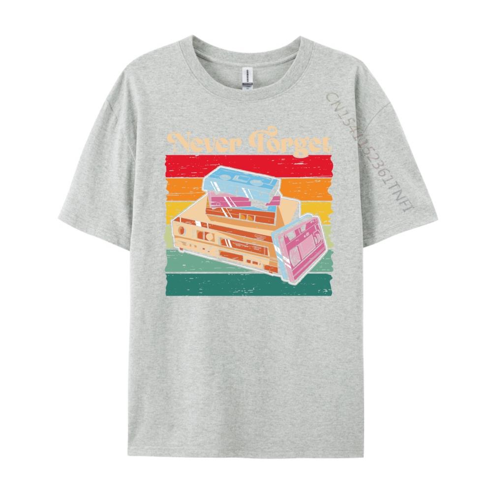 Retro Vhs Kassette Luxus T-Shirt Herren Hochwertige Shirts Übergroß Geek