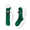 Christmas Holding Hands Socks Funny Magnetic Suction 3D Doll Couple Socks Unisex Couple Socks Winter Christmas Supplies Gift