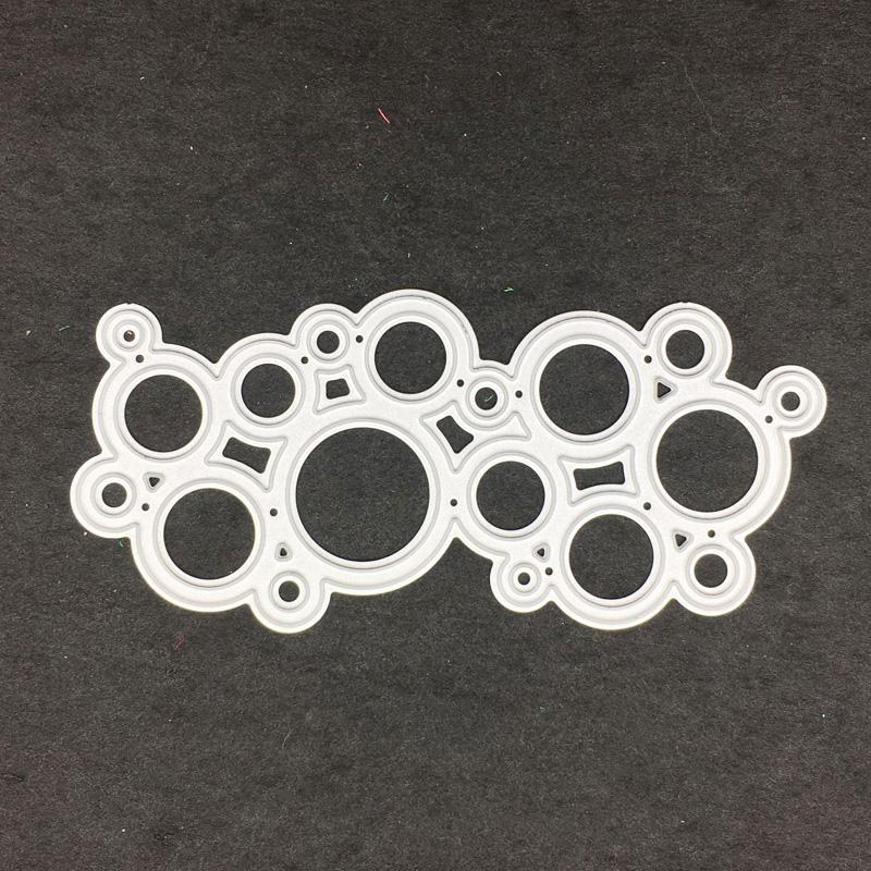 Round Bubble Card Pattern Metal Cutting Dies Craft Embossing Stamps for Card Making Decor Scrapbooking Stencil
