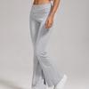 Women's Low-Waist Flared Yoga Pants - Casual Exercise Sportswear, European & American Style, High-Waisted Wide-Leg Design.