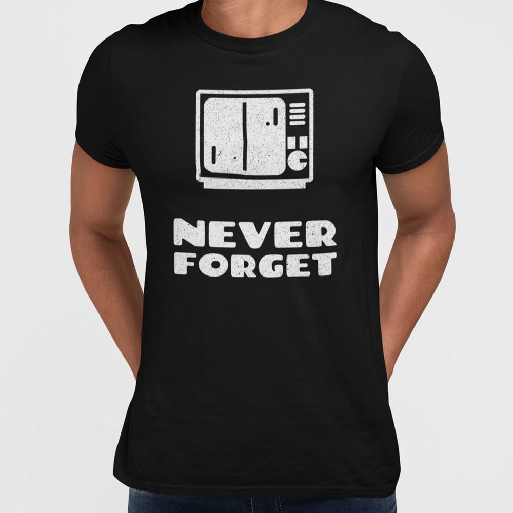 Retro Game Pong Nostalgia Typography Never Forget Collection Unisex TShirt L