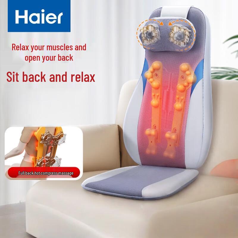 Haier Full Body Kneading Massage Cushion for Neck, Shoulder, Waist & Back
