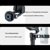 Universal Aluminum Phone Mount Double Cold Shoe Adapter 360 Rotate Design for Video Photography & Video Recording