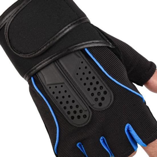 1 Paio Guanti Fitness Antiscivolo Allenamento Forza Mezza Dita Outdoor Sollevamento Pesi Allenamento Sportivo