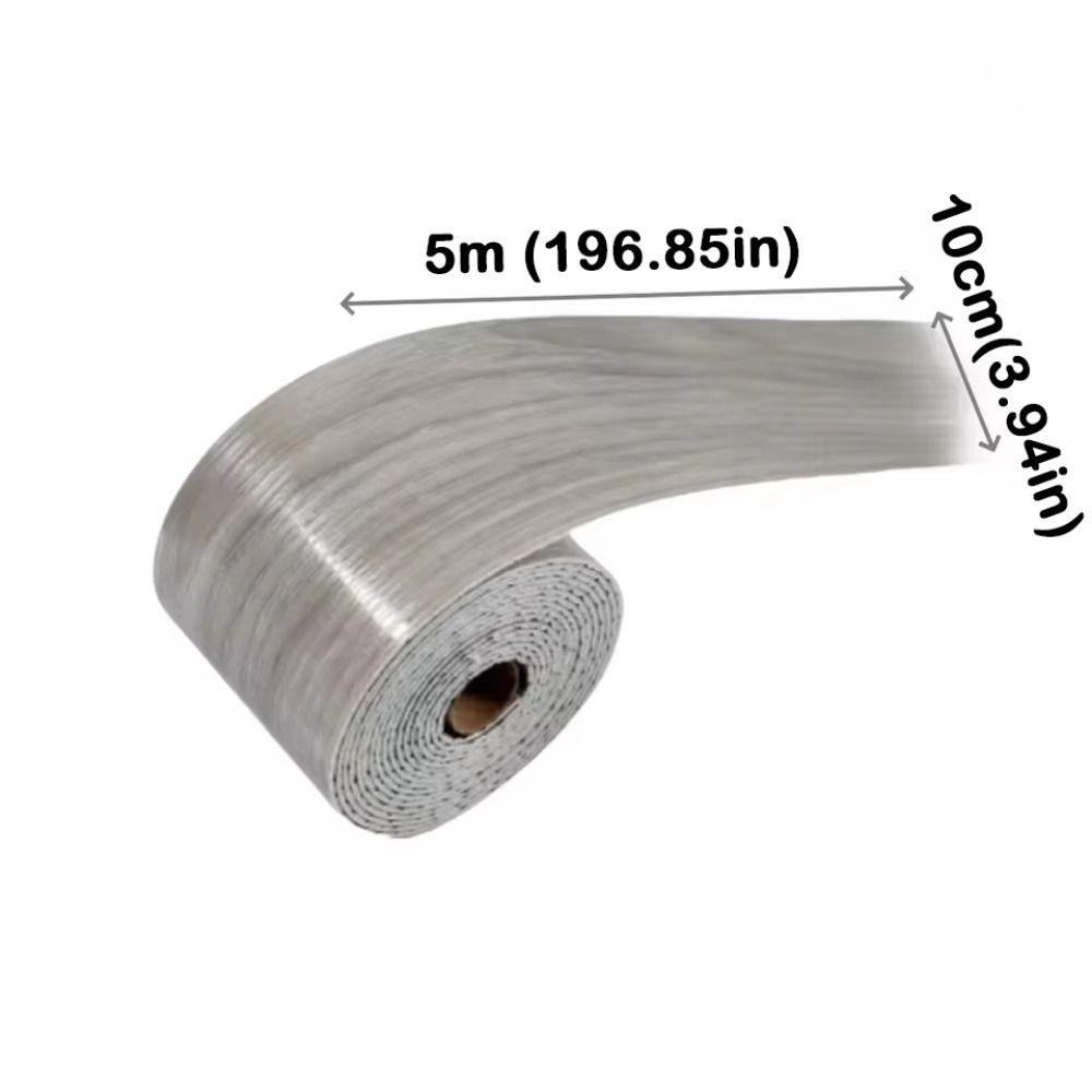 10cmx5m Self-Adhesive Skirting Board Waterproof Marble Wallpaper Sticker Stain-resistant Removable Background Wall Wallpaper