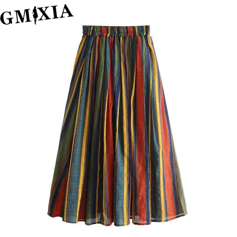 

GMXIA Женская Модная Повседневная Летняя Весенняя Юбка для Отдыха XXXL разноцветный