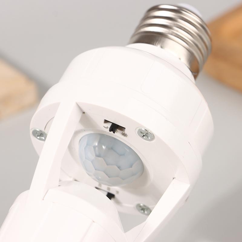 AC100-240V E27 Socket Converter With PIR Motion Sensor Ampoule LED E27 Lamp Base Intelligent Switch Light Bulb Lamp Holder
