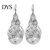 Hängende Ohrringe 1 Paar Haken Übertrieben Retro Geometrisch Elegant Hohl Hängende Blumen Wassertropfen Anhänger Damen Mode Schmuck Damen