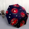 1pc Balls Space Automatic Open/Close Umbrella, Windproof, Folding Compact Umbrella with Lightweight Design for Women/Men090