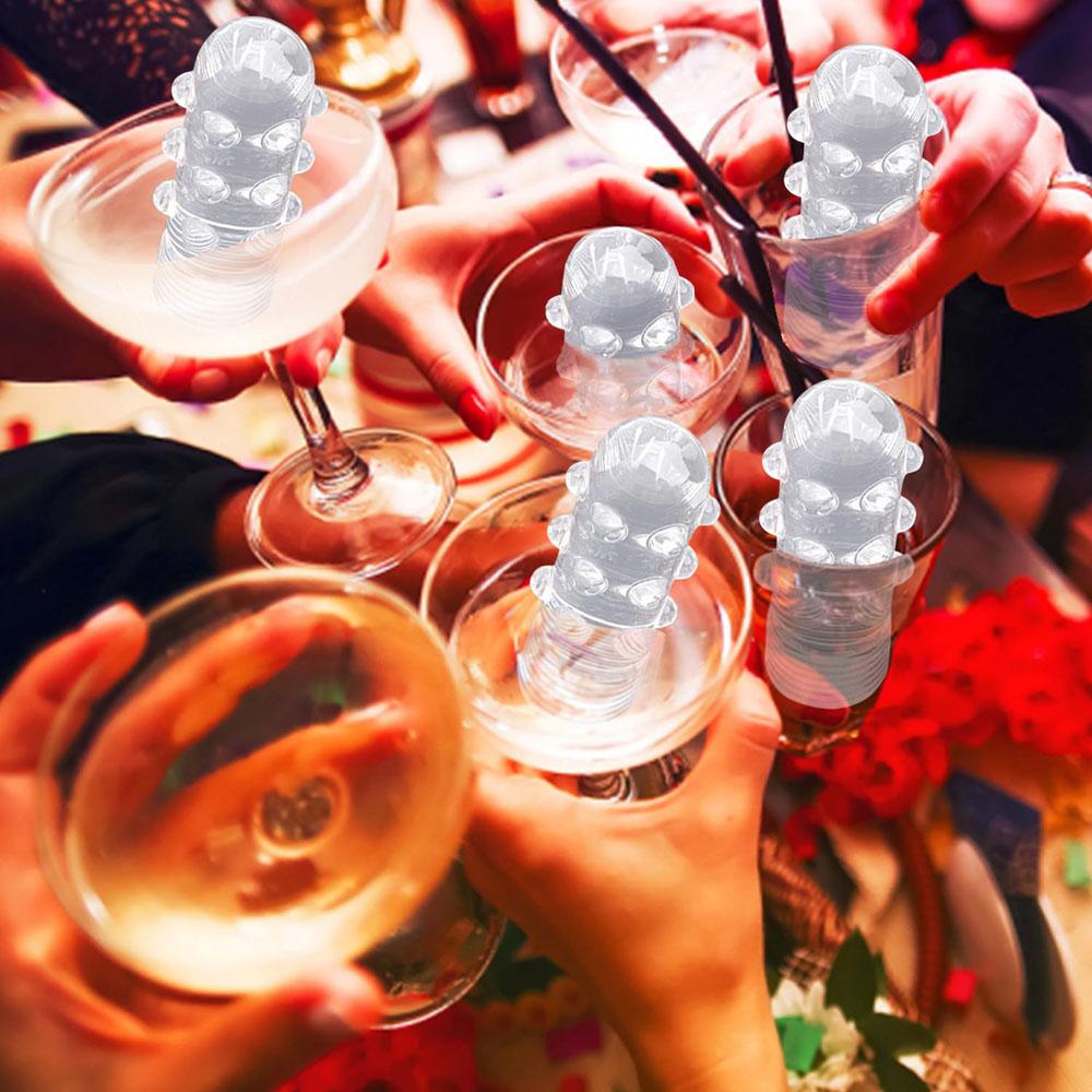 3D Whiskey Ice Cubes Mold, Funny Shape Ice Cube Tray Party Ice Molds for Cocktails