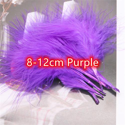 8-12cm Colored Plumas Natural Turkey Marabou Feather Fluffy Plume Wedding Dress Party DIY Decorations Handicraft Accessories
