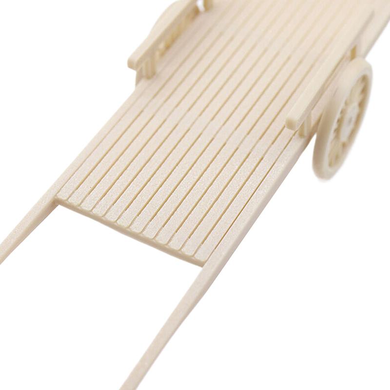 1/12 Dollhouse Simulation Wooden Assembled Cart Model Dollhouse Farm Tool Decoration Micro Scene Ornaments Pretend Play Toys