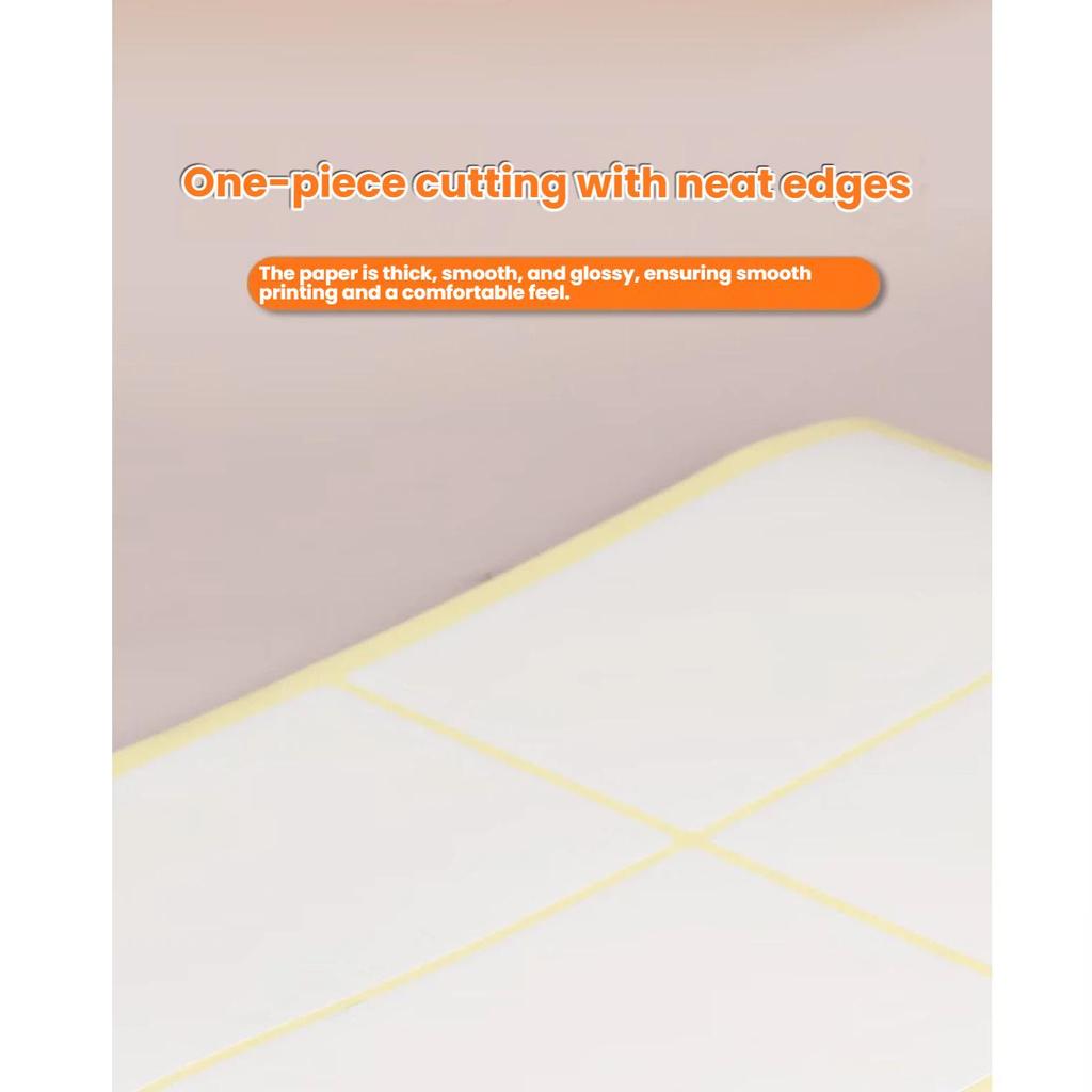 Surada A4/80 Self-Adhesive Printing Paper Divider, Inkjet Label Printing Sticker with Rounded Corners, 6 Pieces/sheet (96*93.33mm)
