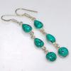 Mosaic Jasper 925 Silver Plated Earrings 2.4" Unique Fashion Jewelry Trendy R0d88