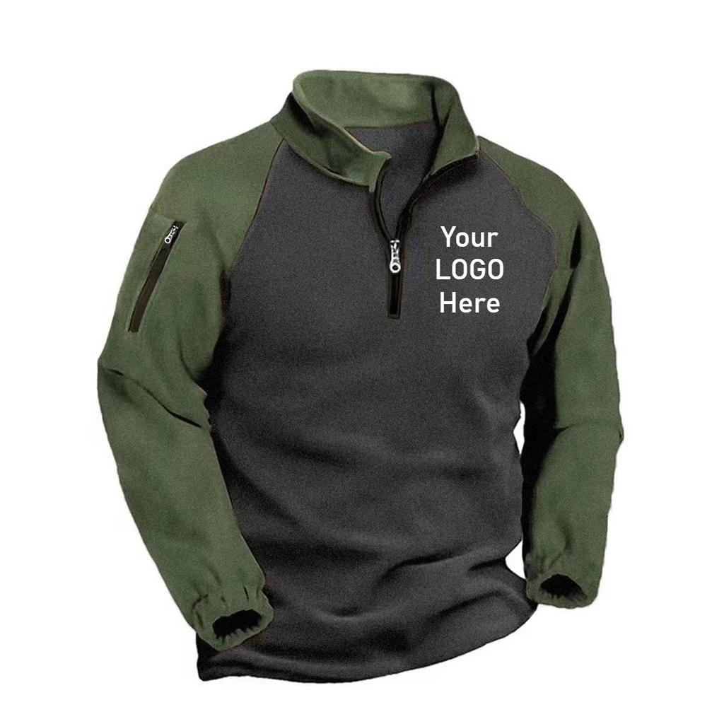 Men's Fleece Warm Stand Collar Outdoor Sports Coats Casual Outwear Pullovers