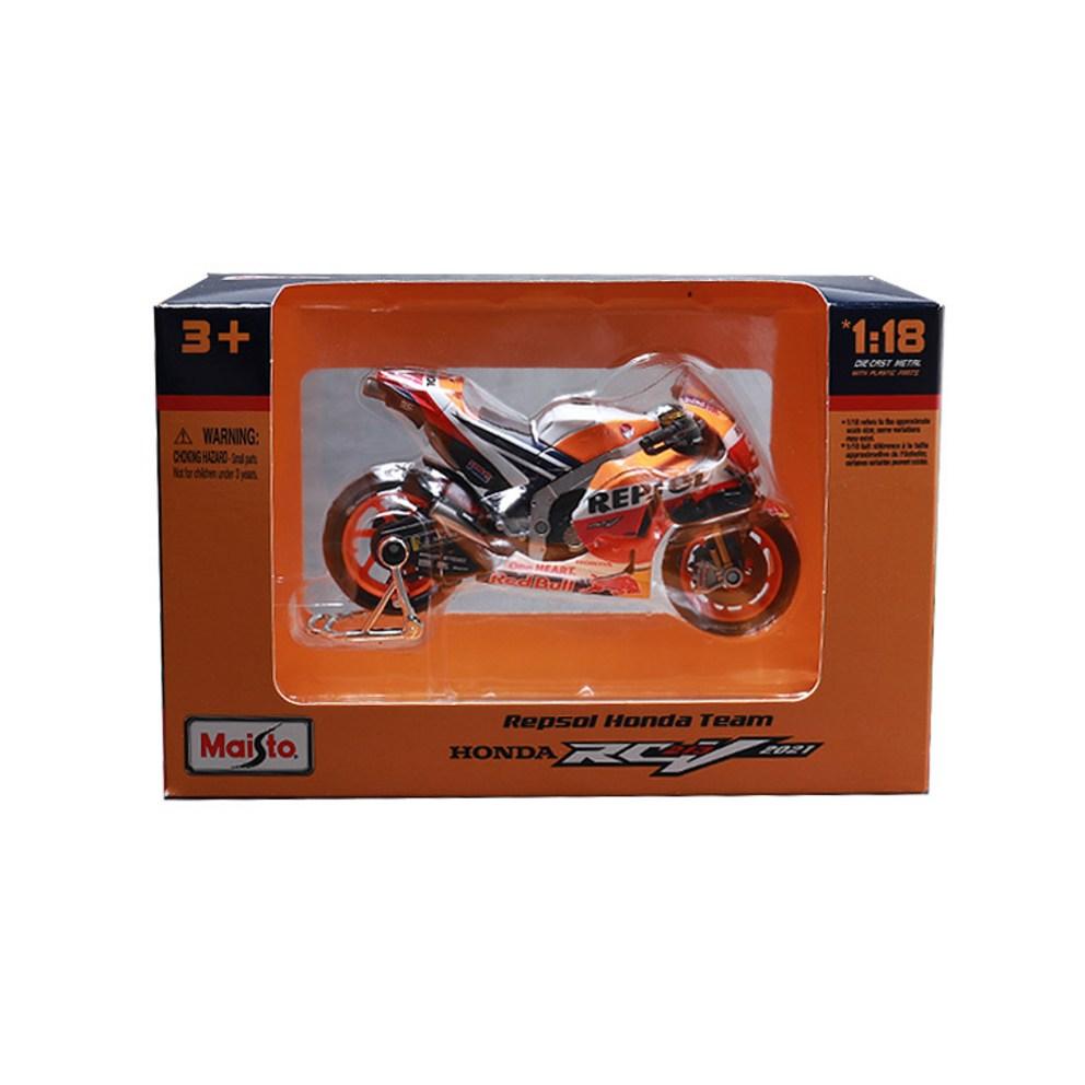 Maisto 1:18 GP Závodní Motocykl Repsol Honda Tým 2021 Kovový Model