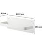 Yamazaki Magnetic Bath Boot Holder 2766 Plate, White,