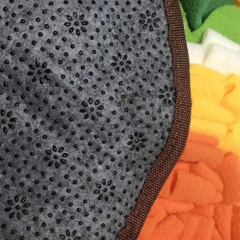 Haustier-Slow-Feeding-Schnüffelmatten für Hunde Fördern gesunde Essgewohnheiten und Riechen-Anreicherung Blumen-Design Slow Feeder