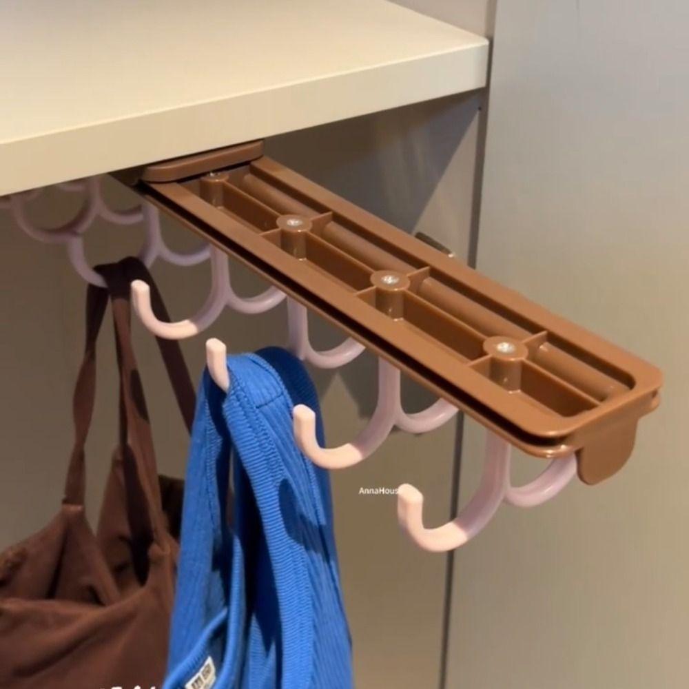 Plastic Underwear Storage Hanger Large Capacity Lingerie Slide Hanger  for Home