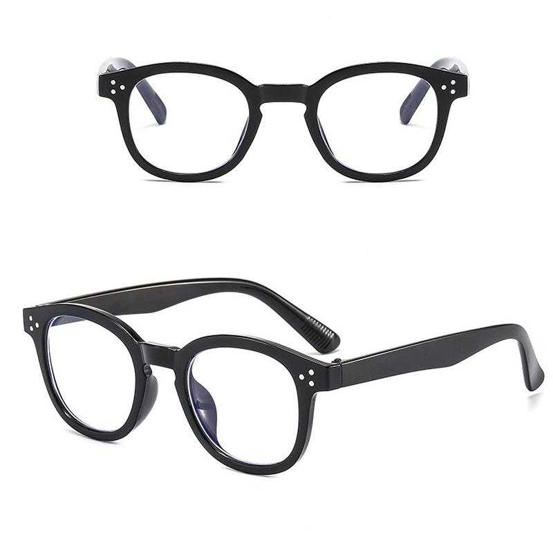 Fashion Oval Glasses Clear Lens Classic Eyeglasses Women Men Anti Blue Light Round Computer Eyewear Transparent Lens