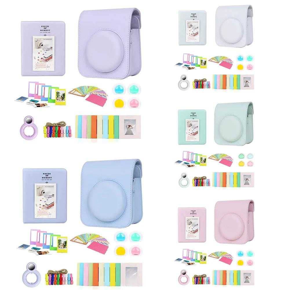 For Fujifilm Instax Mini 12 Instant Camera 7 In 1 Camera Part Set with Camera bag/Album Sticker/Photo Frame/Selfie Lens/Filter