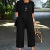 Damen Sets Einfarbig Lässig Langarm Cardigan Jacke Weste Hose Dreiteiliges Set