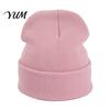 Outdoor Sports Winter Hat Unisex Solid Color Knit Beanies, Classic Slouchy Skull Cap for Winter, Knitted Casual Warm Headwear Men Women, Soft Thermal