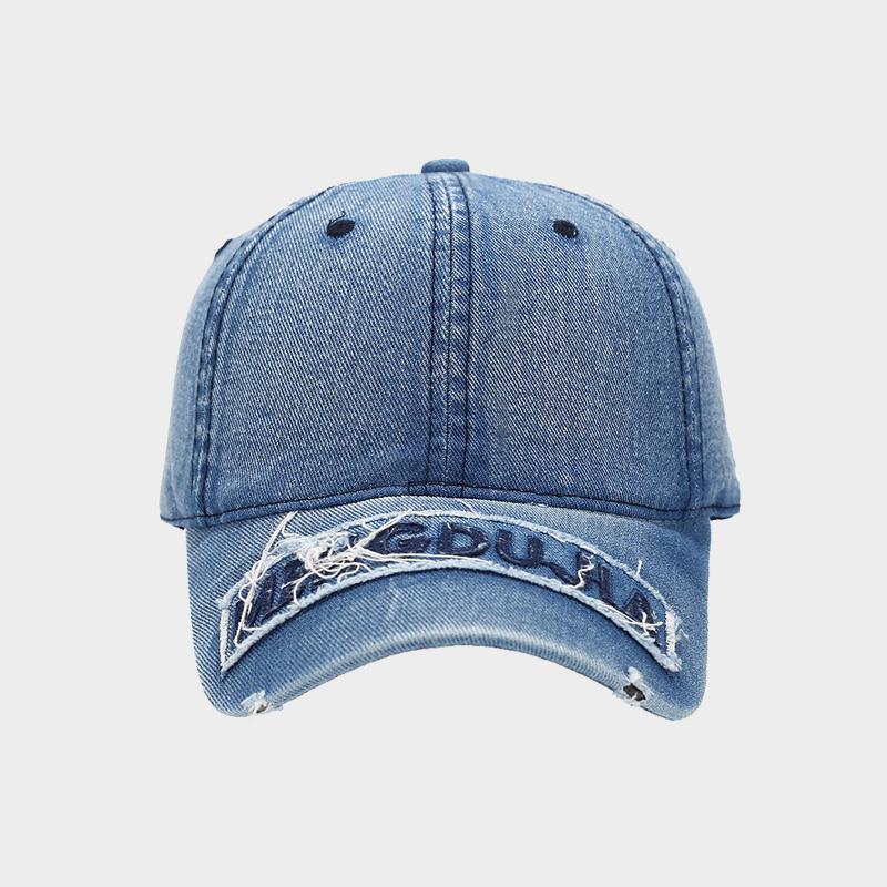 New High Quality Unisex Washed Denim Baseball Cap Men Women Adjustable Casual Outdoor Streetwear Embroidery Dad Snapback Hats