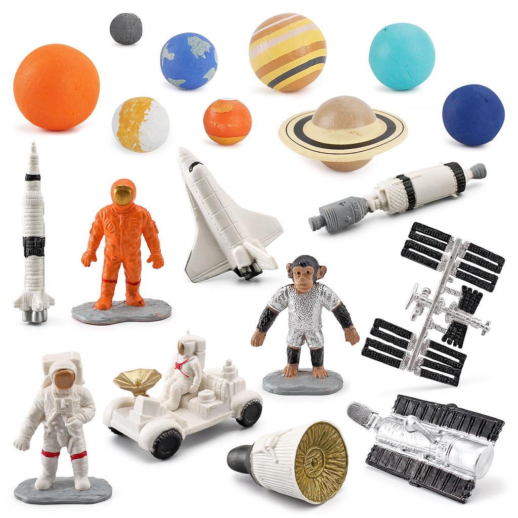 Space Rocket Satellite Model Set With Pvc Material For Kids Educational Science Toys
