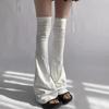 Lolita Jk Strap Up Leg Warmers for Women Y2K High Tube Socks Wide Leg Cover Stockings for Streetwear Party Cosplay Accessories