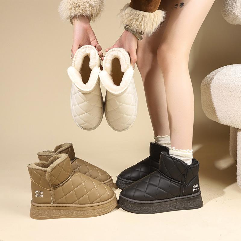 Autumn and Winter Plush Casual Thick Soled Snow Boots for Women