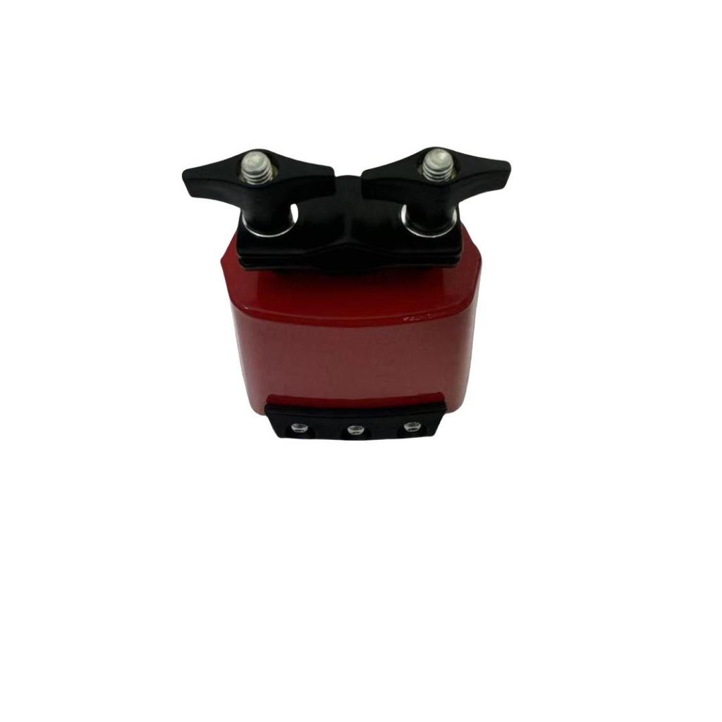 Colorful Metal Cowbell with Mute Strip: Durable Drum Kit Percussion Accessory