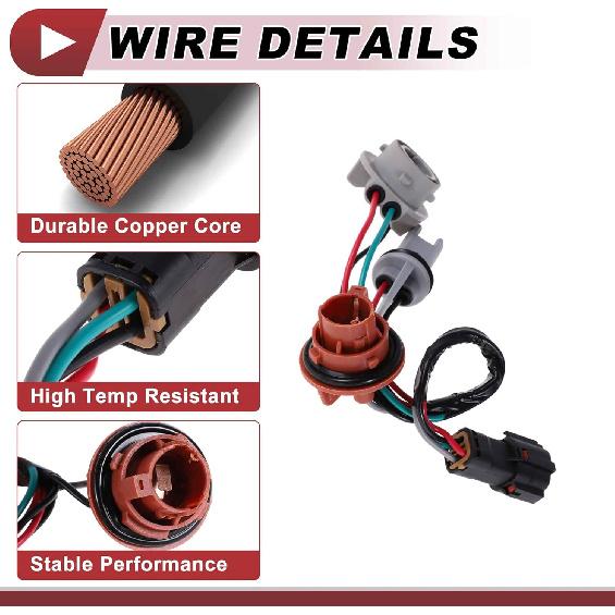 Tail Light Socket Wiring for Kia Sorento 2014-2015 No.924801U500 Lamp Bulb Pigtail Connector Harness