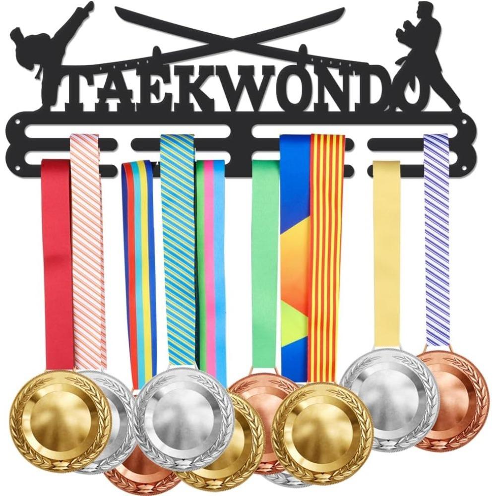 

Personalized Sports Medal Hanger Wall Mount Tiered Display Rack for Awards Iron Frame