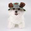 Adjustable Dog Sunscreen Hat Cute Pet Summer Cap Dog Fisherman Hat Small and Medium Dogs
