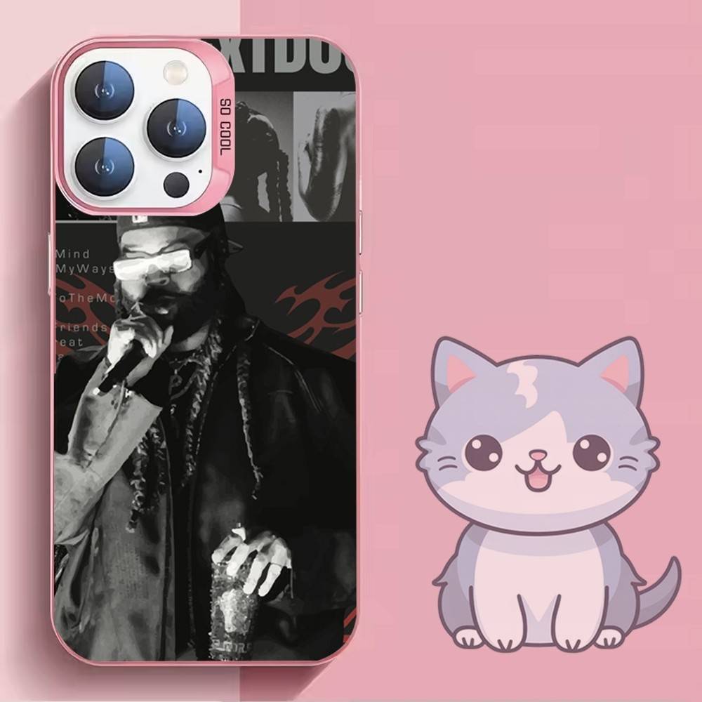 

P-Partynextdoor-R Phone Case For iPhone 16,15,14,13,12,11,Mini,Pro,SE,MAX,plus,Pink Matte Silicone Cover iphone15plus