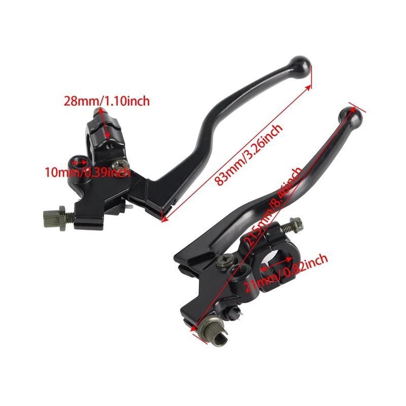 Black Aluminum Alloy Handlebar Clutch Lever for Pit Bike Dirt Bike Motorcycle ATV - Brake & Clutch Lever Cable Front Bra