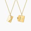 Individuell graviertes 18K Gold Edelstahl Buch Halskette Trendig Personalisiert Hypoallergen Wasserdicht Schmuck Geschenk für Frauen