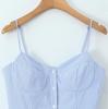 2025 Chic Striped Sleeveless V-Neck Sexy Slim Fit Backless Camisole Top