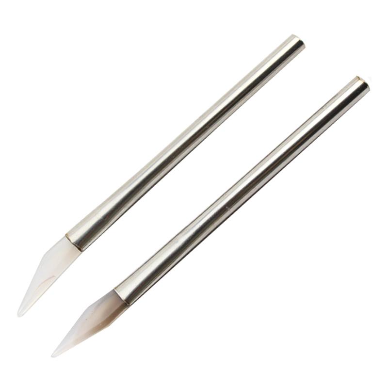 Agate Pen Knife DIY Clay Pottery Ceramic Sculpture Tools Gold/Silver Polishing Scraping Bright Texture Knife Tools