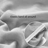 100% Cotton Towel Throw Fitted Sheet Waterproof Bed Sheet with Elastic Band for Double Bed Mattress Cover(Without Pillowcase)