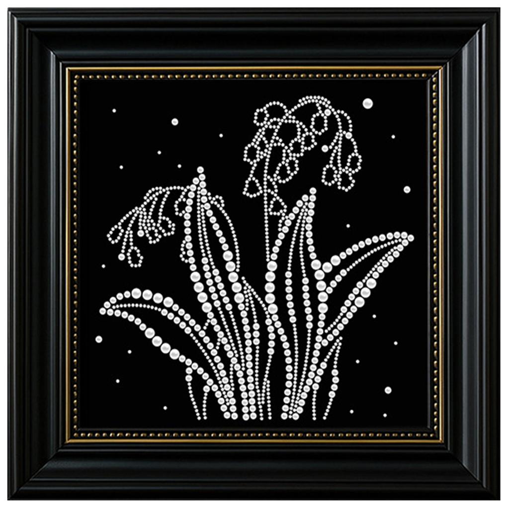 DIY Pearl Paintings Pearls Gem Art Craft with Frame 10.63x10.63in for Adults/Beginners Gift Idea Home Wall Decor
