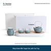 Elegant Ceramic Kung Fu Tea Set with Beam Handle